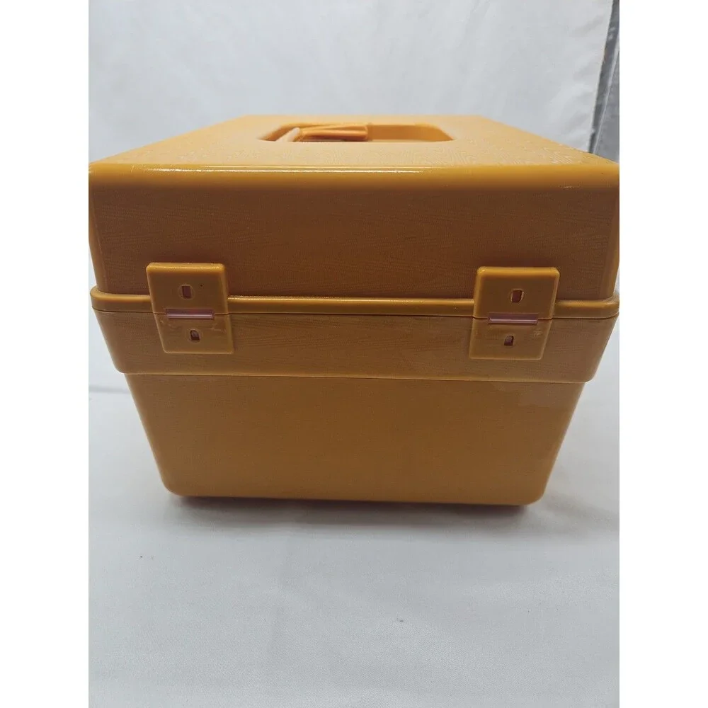 Vintage Wilson Wil-Hold Yellow Plastic File Box 12